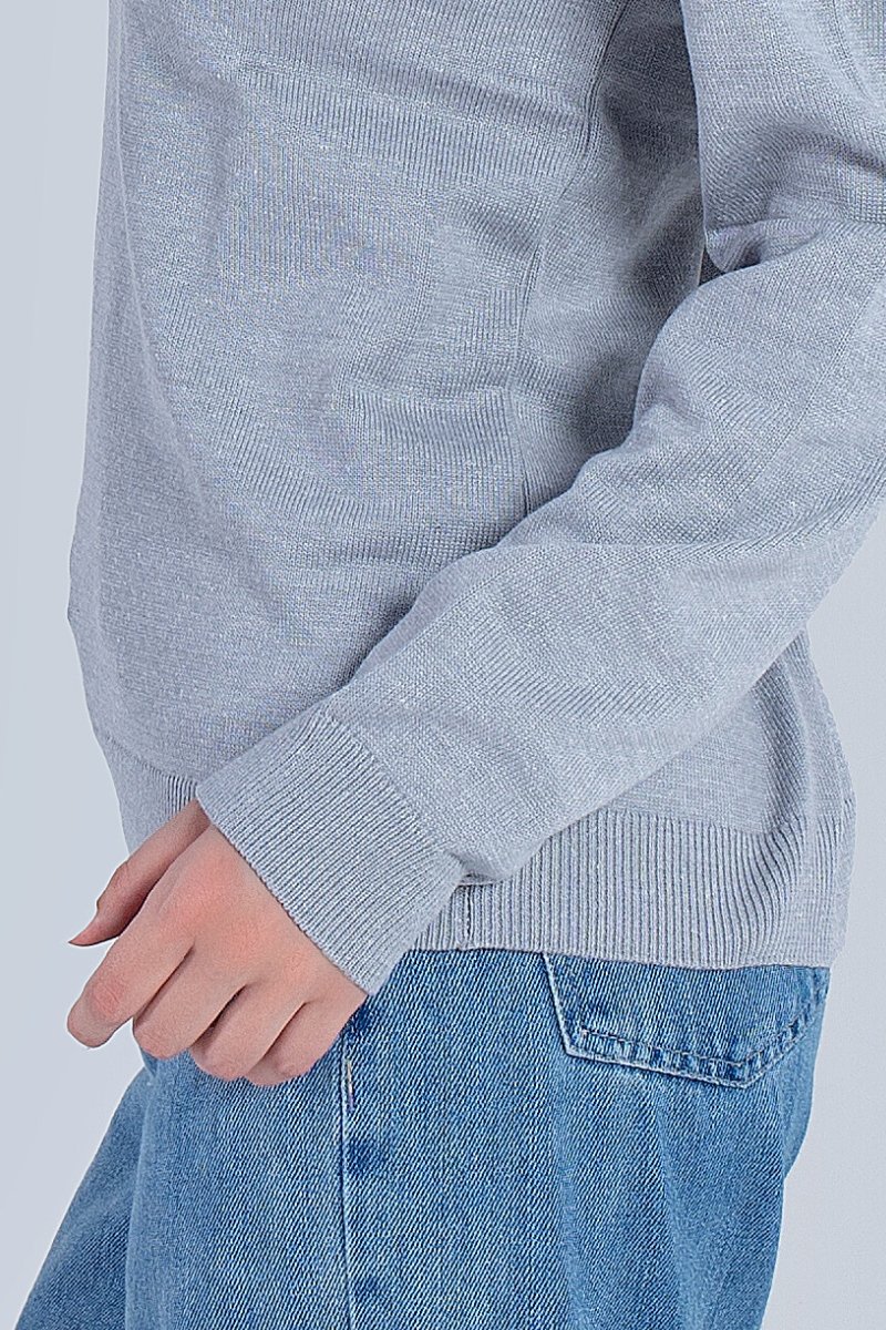 08 sueter feminino malha fina ideal para uniformes em decote v